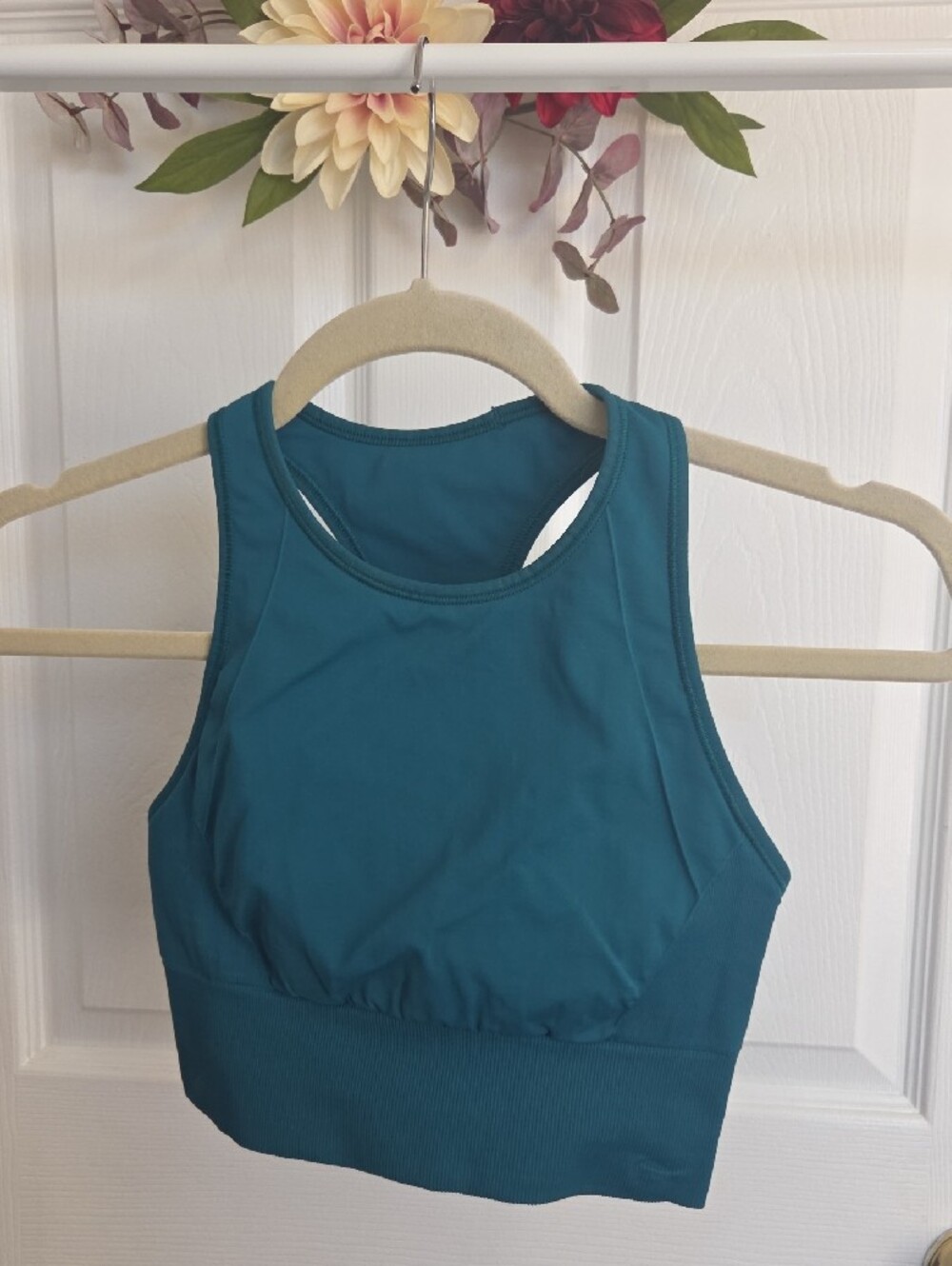 lululemon athletica Deep Teal Racerback Sports Bra Size 4 - Picture 2 of 2